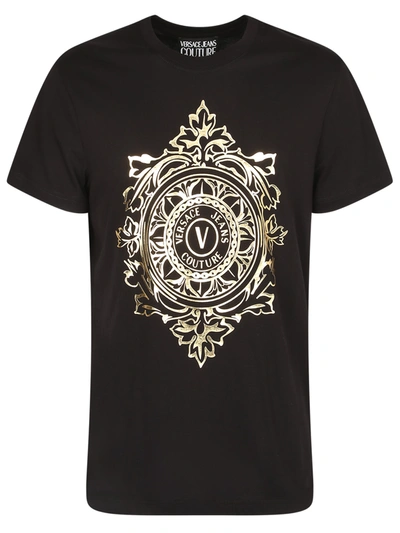 Shop Versace Jeans Couture Printed T-shirt In Black