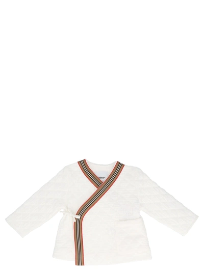 Shop Burberry Diner Jacket In White