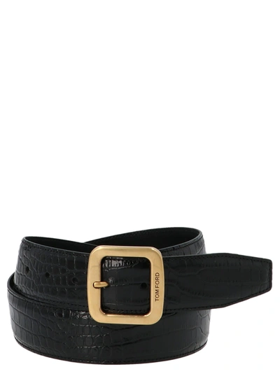 Shop Tom Ford Belt In Black