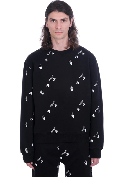 Shop Off-white Allovers Sweatshirt In Black Cotton