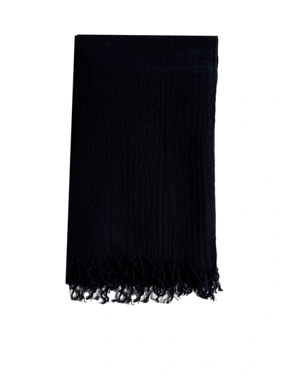 Shop Malo Scarf In Navy Blue