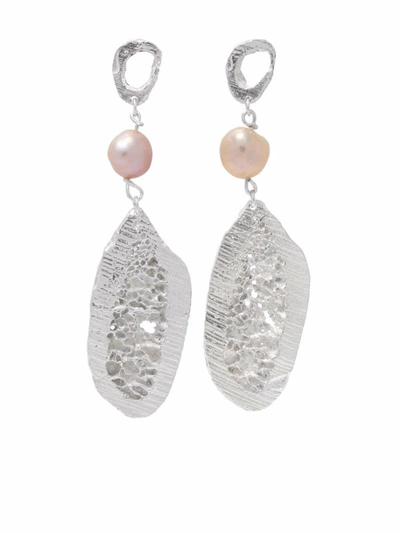 Shop Loveness Lee Sophis Pearl Earrings In Silber