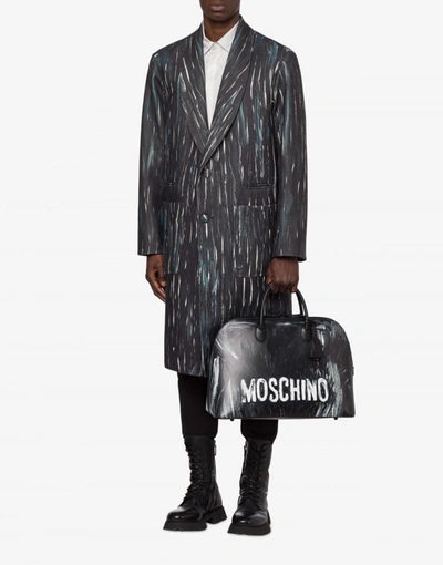 Shop Moschino Painted  Hand Bag In Black