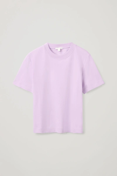 Shop Cos Slim-fit T-shirt In Lilac