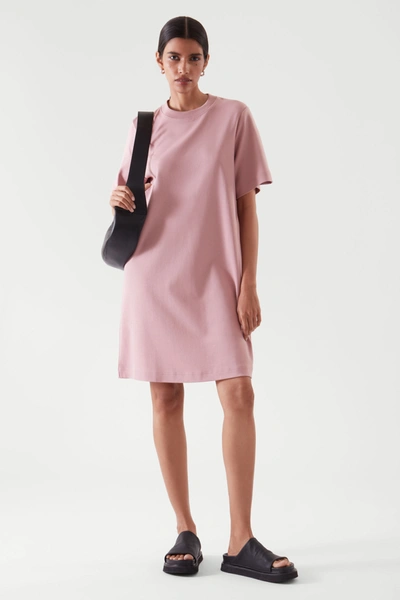 Dusty pink hotsell t shirt dress