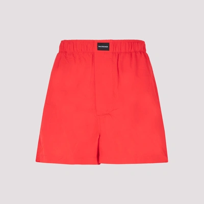 Shop Balenciaga Pyjama Shorts In Red