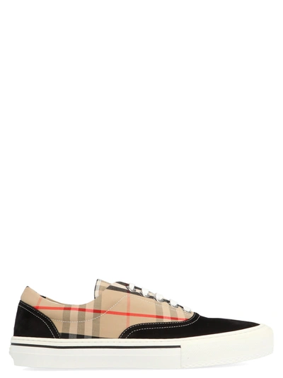 Shop Burberry Wilson Vintage Check Sneakers In Multi
