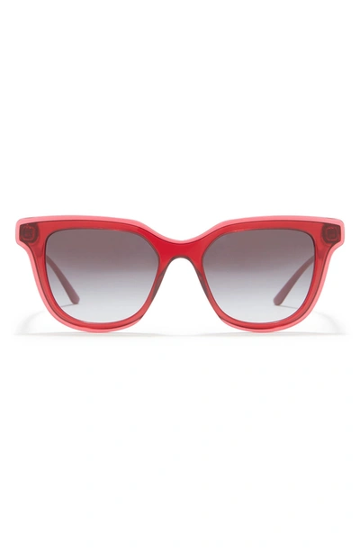 Dolce & Gabbana 51mm Phantos Wayfarer Sunglasses In Bordeaux / Light Grey |  ModeSens