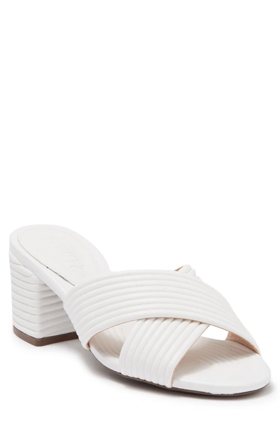 Shop Schutz Ana Kate Block Heel Mule Sandal In White