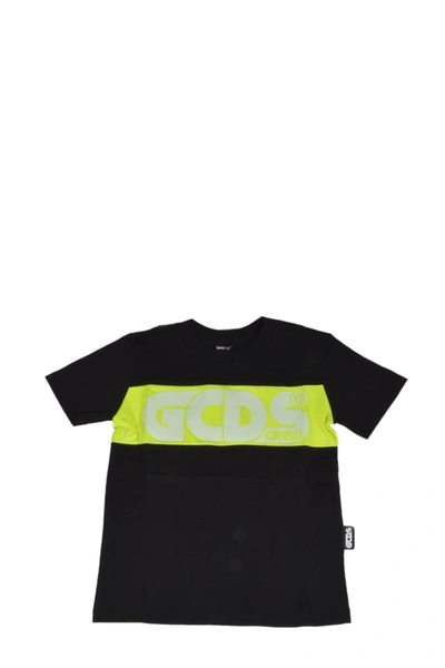 Shop Gcds Kids Logo Print Crewneck T In Black