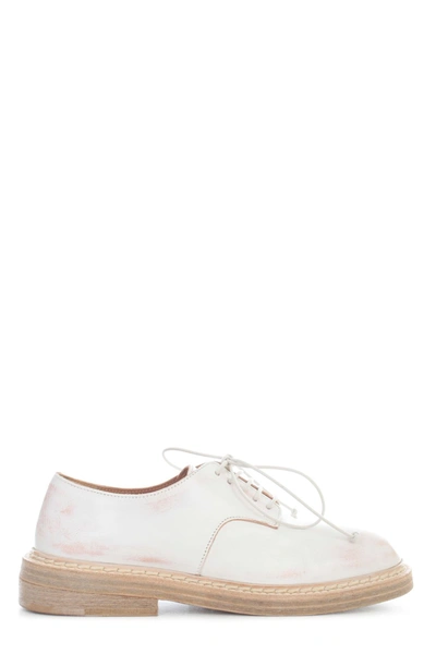 Shop Marsèll Nasello Derby Shoes In White