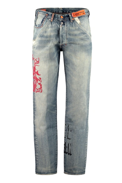 Shop Heron Preston X Levi's 501 Jeans In Blue