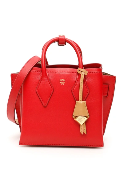 Shop Mcm Neo Milla Tote Bag In Red