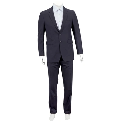 Shop Burberry Navy Millbank Modern Fit Wool Suit In Blue