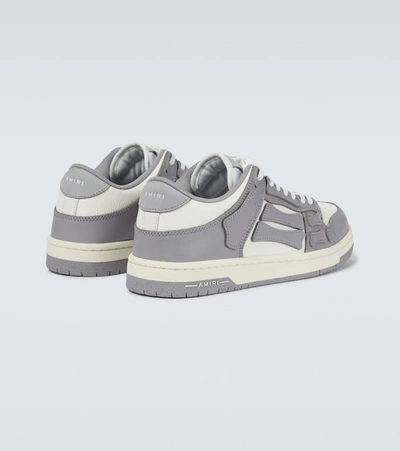Shop Amiri Skeleton Low-top Sneakers In Grey