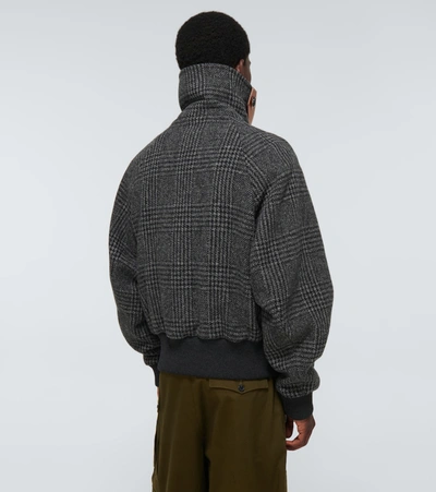 Shop Jw Anderson Prince Of Wales Checked Bomber Jacket In Black