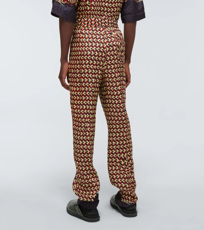 Dries Van Noten Printed Drawstring Pants In Multicoloured | ModeSens