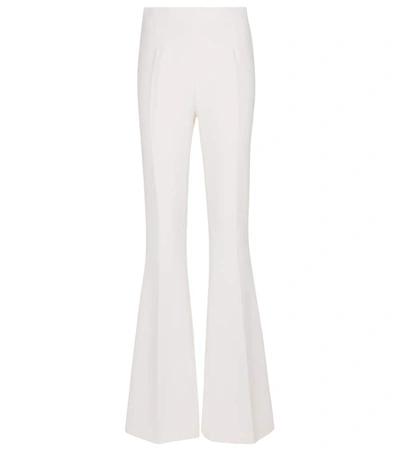 Shop Safiyaa Halluana High-rise Flared Pants In White