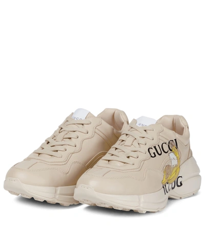 Shop Gucci Bananya© Rhyton Sneakers In White