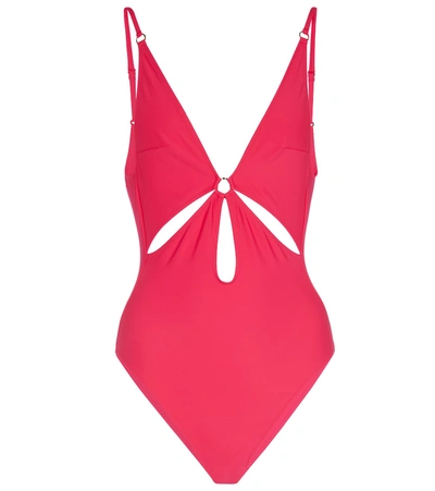 Shop Stella Mccartney Cutout Swimsuit In Pink