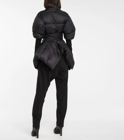 Shop Rick Owens Quilted Down And Virgin Wool Jacket In Black