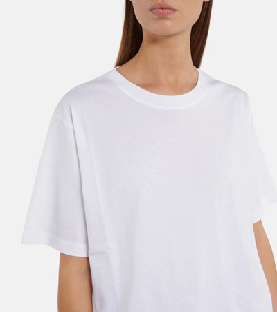 Shop Dries Van Noten Cotton Jersey T-shirt In White