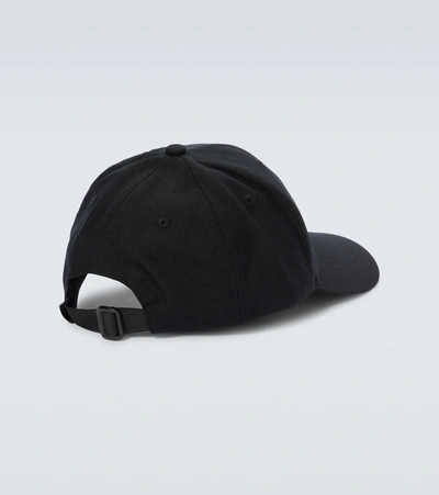 Shop Stone Island Wool-blend Logo Cap In Black