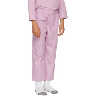 Shop Tekla Ssense Exclusive Kids Purple Sleepwear Set In Purple Pink