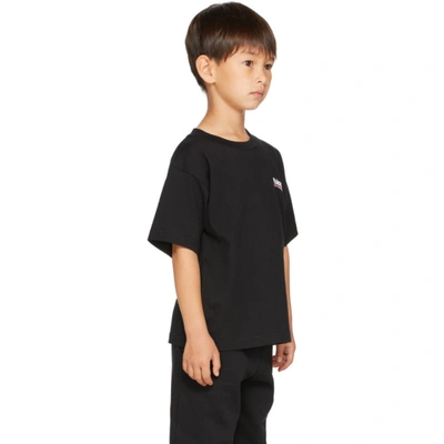 Shop Balenciaga Kids Black Campaign T-shirt