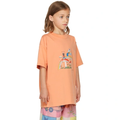 Martine Rose Ssense Exclusive Kids Orange Brittle T-shirt In Coral