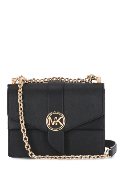 Michael Michael Kors Leather Crossbody Bag In Black | ModeSens