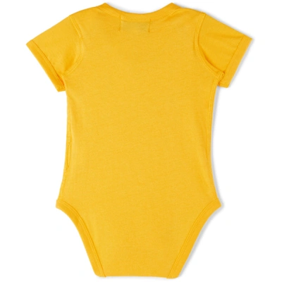 Shop Collina Strada Ssense Exclusive Baby Yellow Butterfly Printed Bodysuit In Bright Yellow