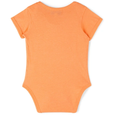 Shop Collina Strada Ssense Exclusive Baby Orange Bear Printed Bodysuit In Light Orange