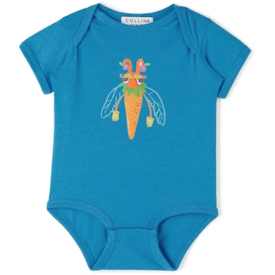 Shop Collina Strada Ssense Exclusive Baby Blue Bug Printed Bodysuit