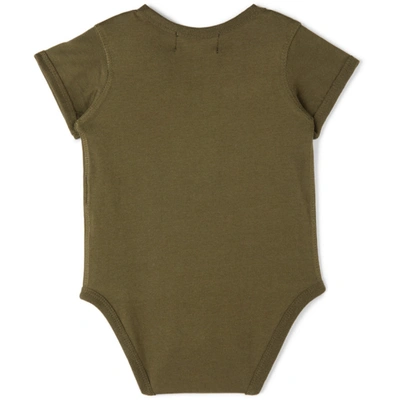 Shop Collina Strada Ssense Exclusive Baby Khaki Pear Printed Bodysuit In Brown