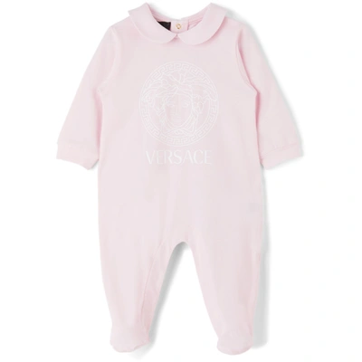 Shop Versace Baby Pink Medusa Bodysuit