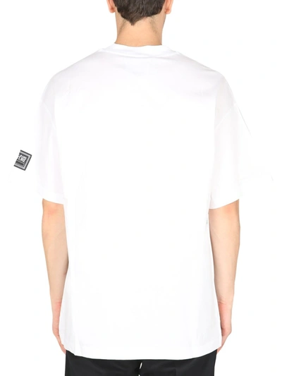 Shop Versace Jeans Couture Crew Neck T-shirt In White