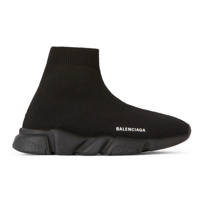 Shop Balenciaga Kids Black Speed Sneakers