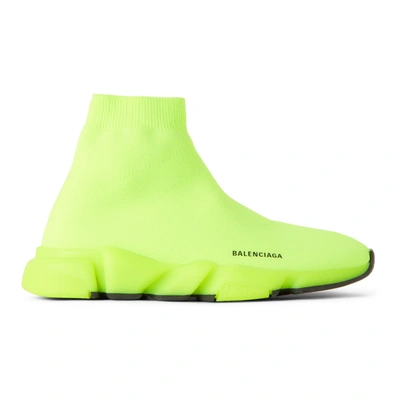 Balenciaga Kids Green Speed Sneakers | ModeSens