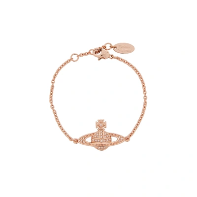 Shop Vivienne Westwood Mini Bas Relief Rose Gold-tone Bracelet
