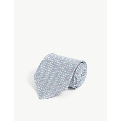 Shop Ferragamo Terrier-print Silk Tie