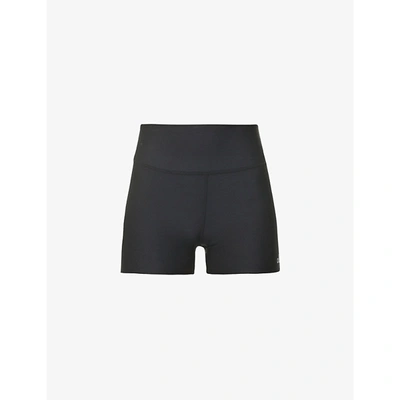 Alo Yoga Airlift High-rise Stretch-jersey Shorts In Black
