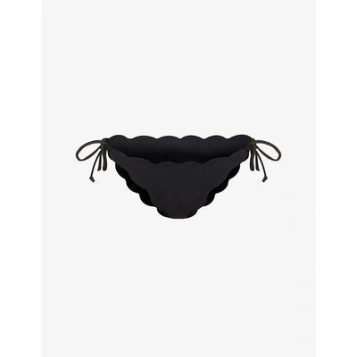 Shop Marysia Womens Black Mott Mid-rise Bikini Bottoms S