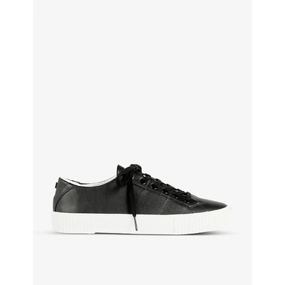Shop Ted Baker Kimiah Leather Trainers In Black