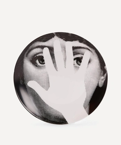 Shop Fornasetti Wall Plate No.16 In Black And White