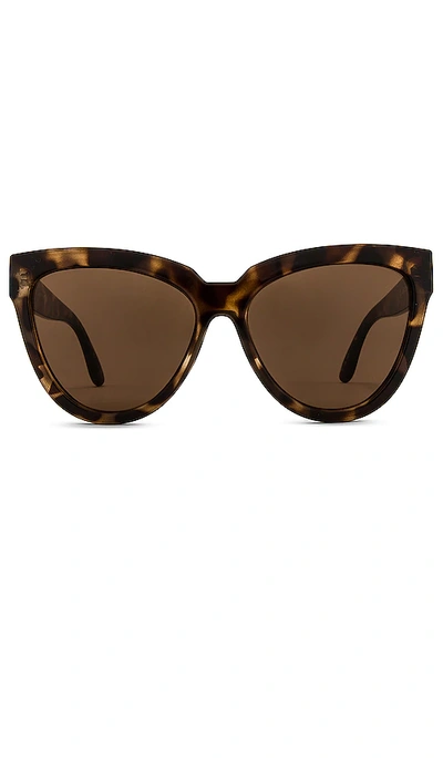 Shop Le Specs Liar Liar Sunglasses In Brown