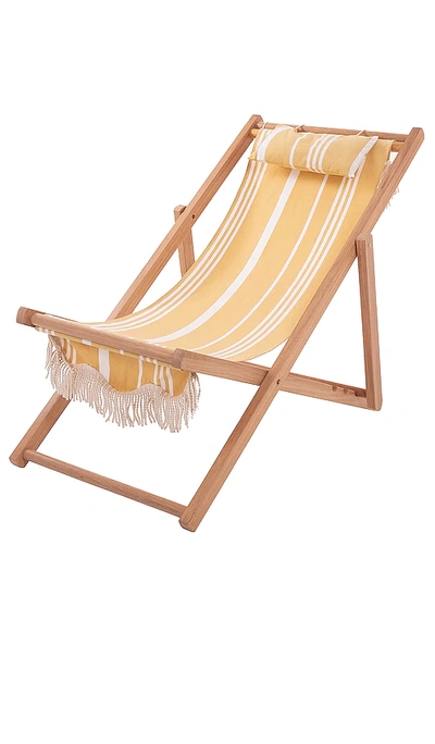 Shop Business & Pleasure Sling Chair In Yellow