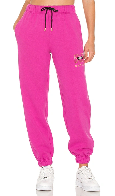 Shop P.e Nation Heads Up Trackpant In Fuchsia