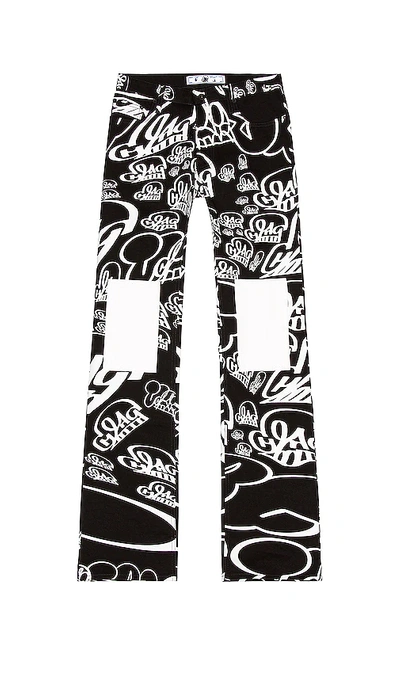 Shop Off-white Katsu Skinny Jean In Black