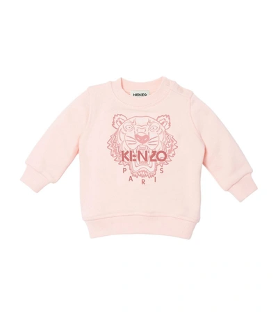 Shop Kenzo Icon Tiger Sweatshirt (6-36 Months) In Pink
